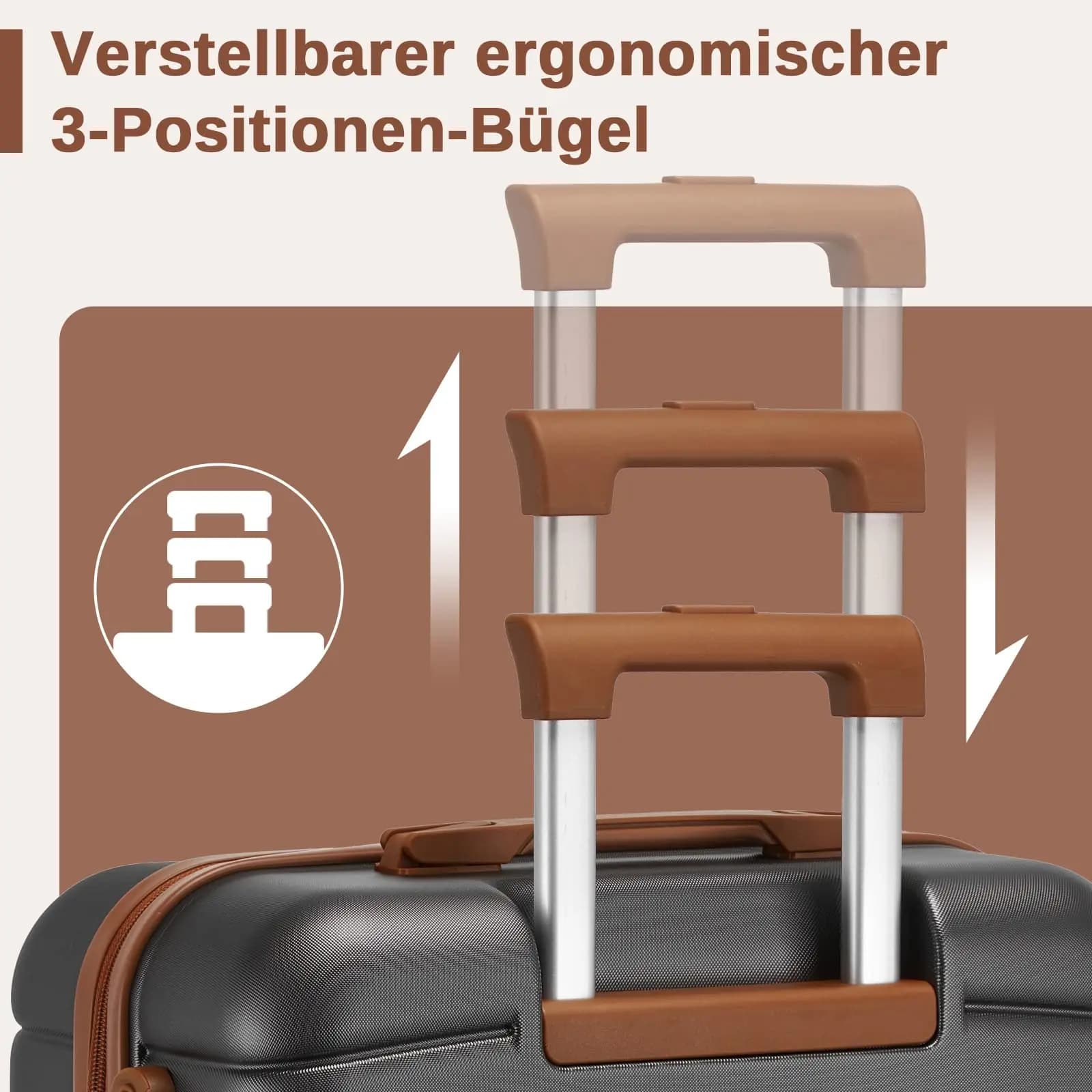 Valise rigide KONO 55-76 cm à roulettes 360° - Idéale transport matériel pêche voyages