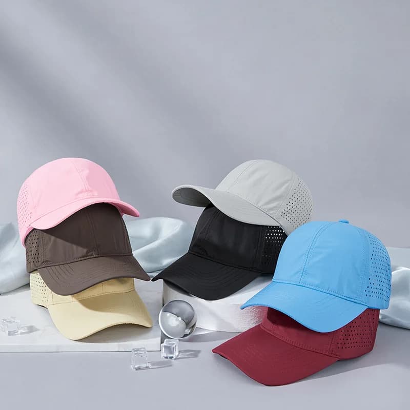 Casquette séchage rapide pêche sport - Chapeau mesh UV protection homme femme multi-couleurs
