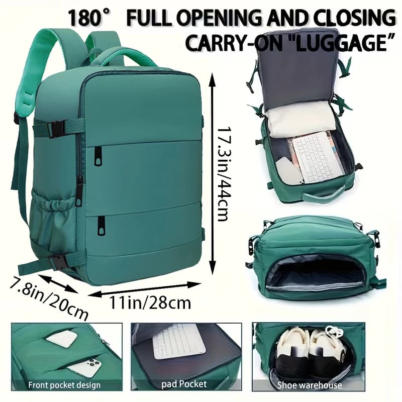 Sac à dos femme élégant léger pêche randonnée commute quotidien poches multiples réglable