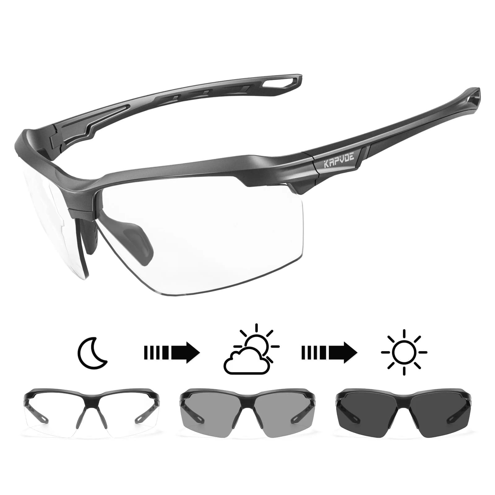 Masque tactique pêche airsoft Kapvoe anti-explosion polarisé anti-choc hommes protection yeux outdoor