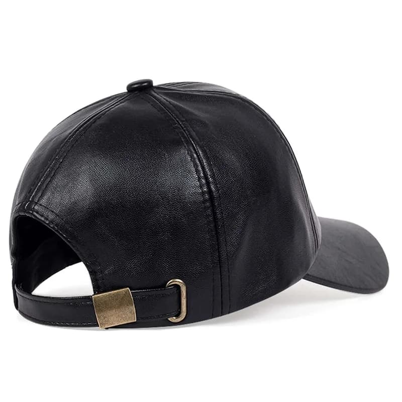 Casquette baseball cuir vintage hip hop sport armée militaire britannique vachette homme pêche