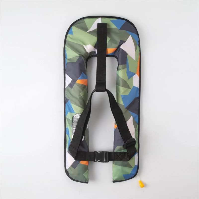 Gilet de sauvetage gonflable manuel et automatique pour la pêche adulte, 150N CE, bandes réfléchissantes