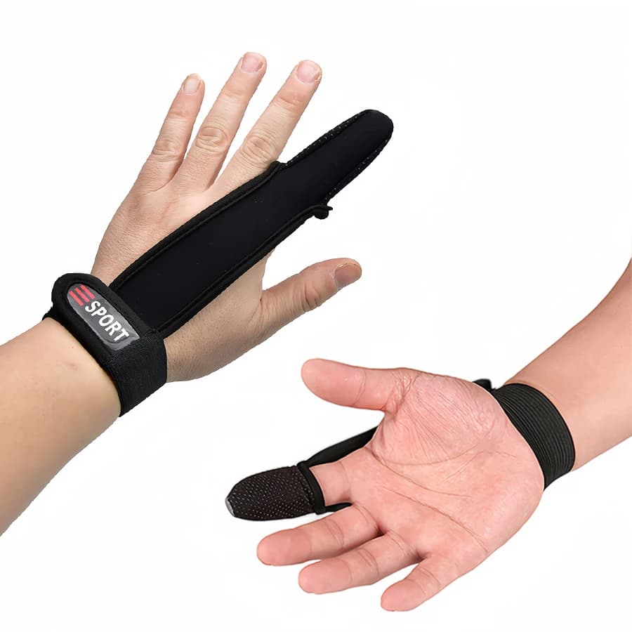 Gants de pêche 1 doigt protecteur respirant anti-dérapant anti-coupure pour carpe et pêche extérieure