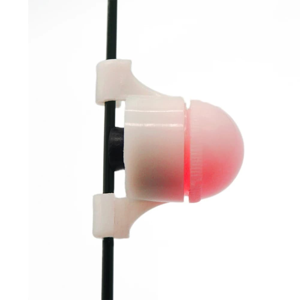 Alarme LED automatique pour canne pêche nuit - détection induction mini clip avec batterie
