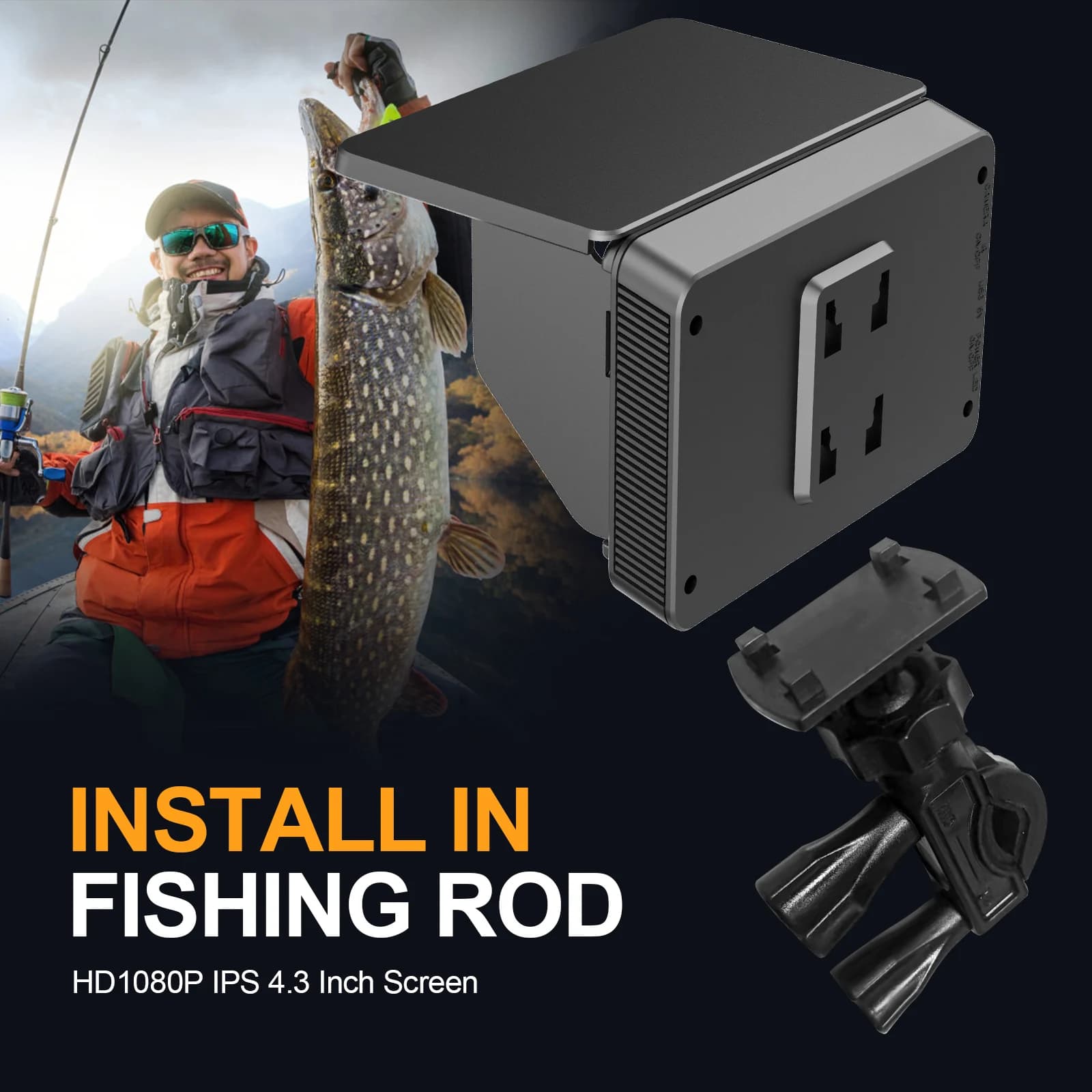 Caméra de pêche sous-marine HD 1080P avec éclairage infrarouge pour pêche sur glace - 15m et 30m
