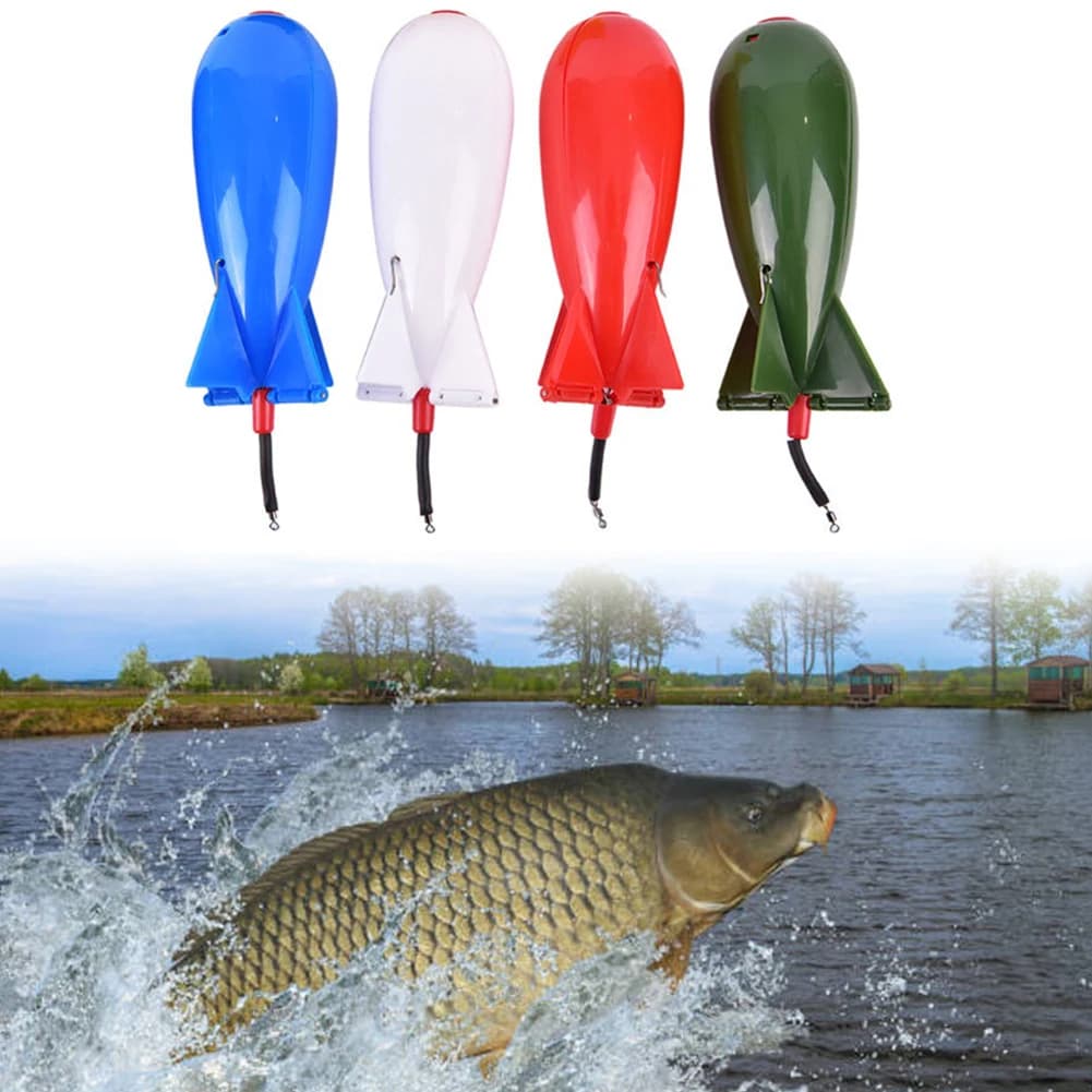 Feeder rocket pour pêche à la carpe 10.5 14.5 17.5cm - Spod bomb flottant pour amorce pellets et appâts