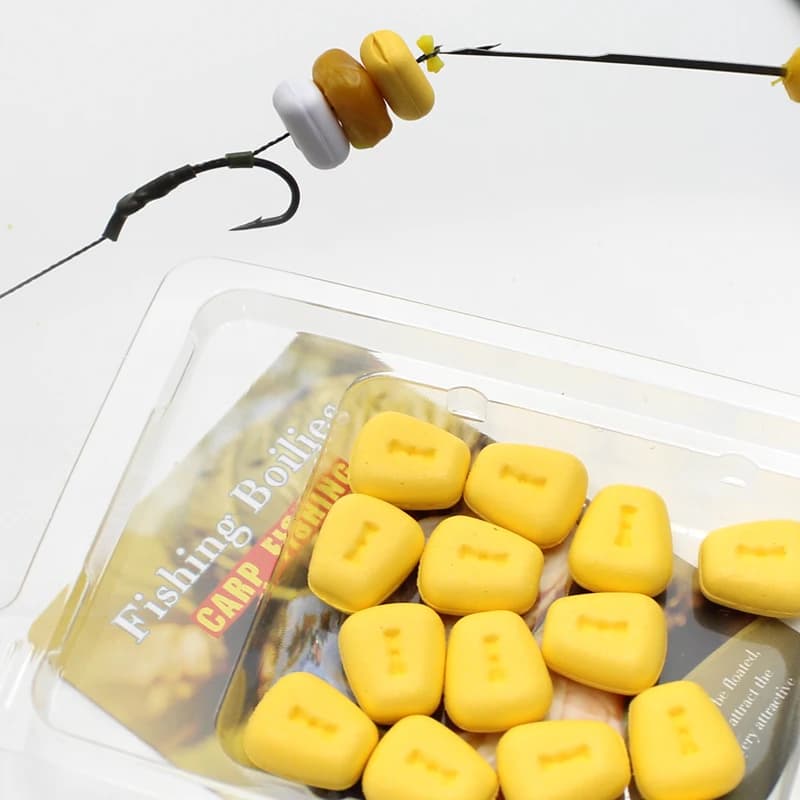 15 appâts flottants pour carpe Ronnie Rigs - Boilies pop-up maïs artificiel pour pêche à la carpe