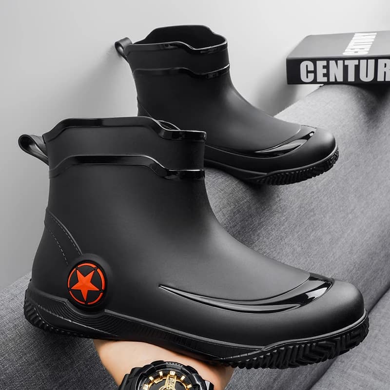 Bottes de pêche imperméables style britannique - Chaussures aquatiques élégantes pour pêcheurs