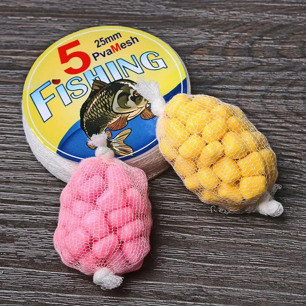 Filet PVA soluble 5M pour pêche à la carpe - Diamètres 25/37/44mm - Dissolution rapide dans l'eau
