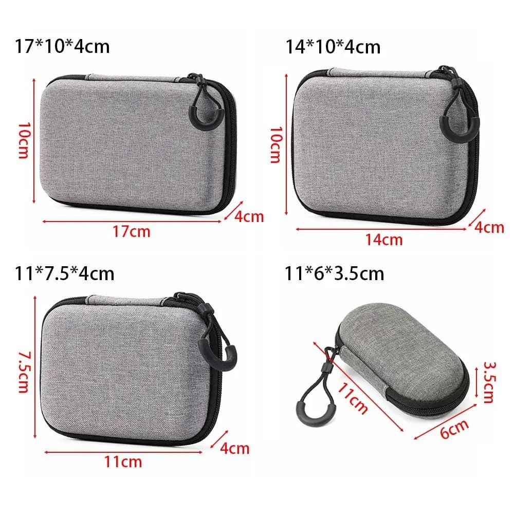 Étui rigide EVA portable pour console RG35XX H - Sac de transport étanche avec fermeture éclair