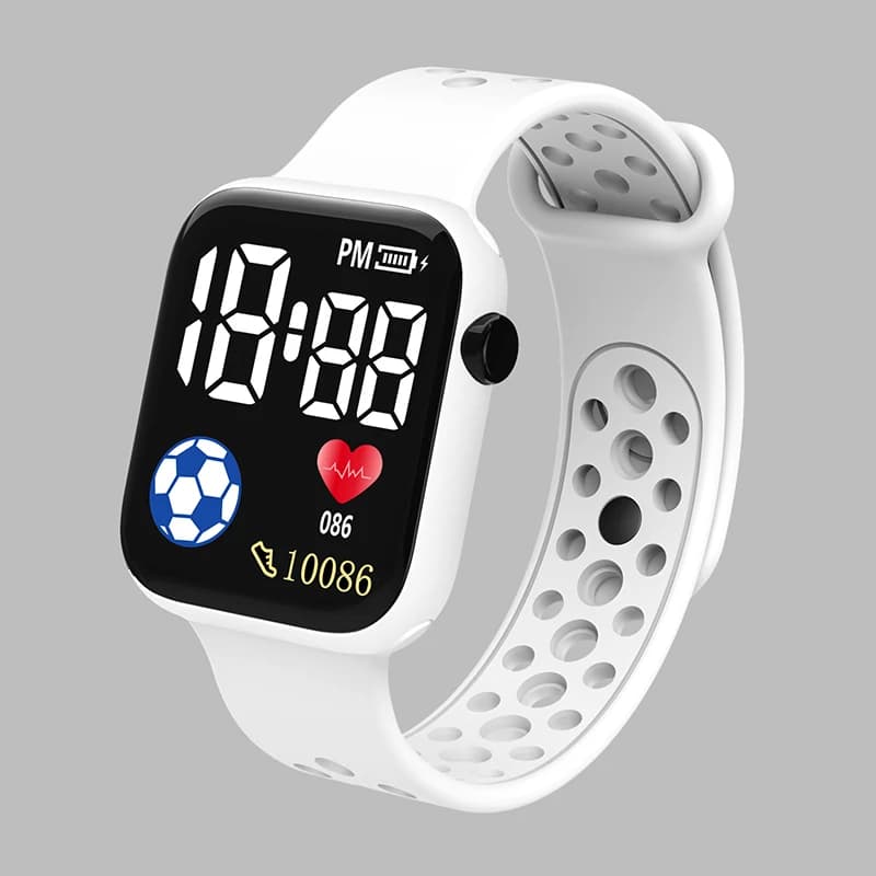 Montre numérique LED enfants 2026 étanche sport silicone garçons filles - Reloj électronique casual