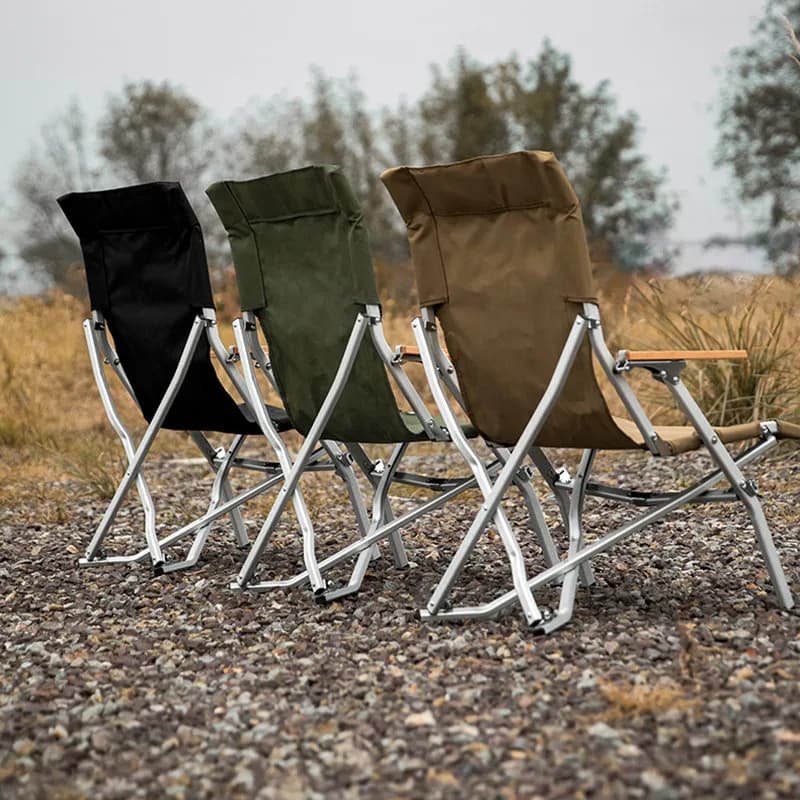 Chaise camping pliante renforcée Oxford 600D Mountainhiker dossier renforcé portable pêche randonnée