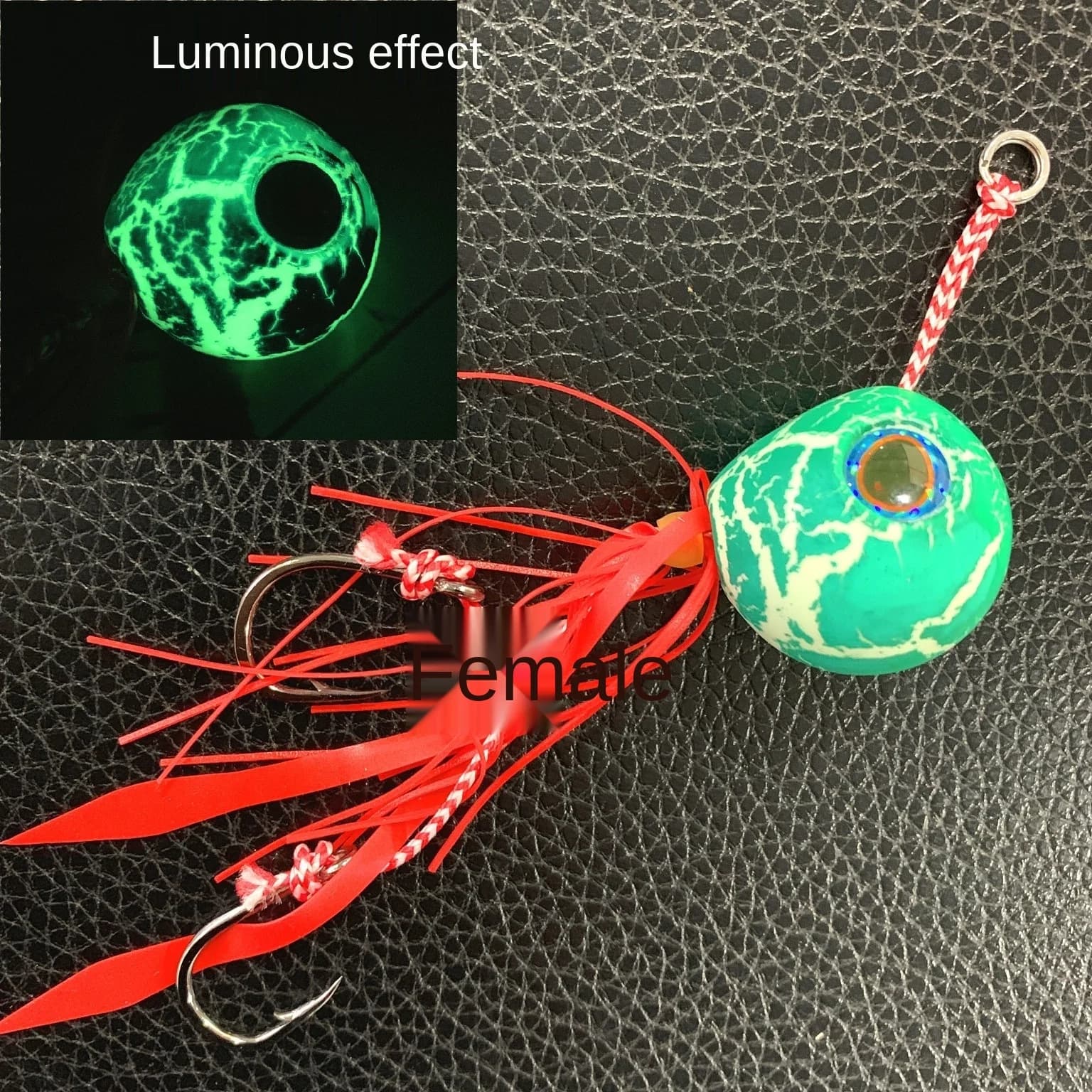Leurre lumineux tenya madai pour pêche mer - jig kabura appât crevette lumineux pêche nocturne