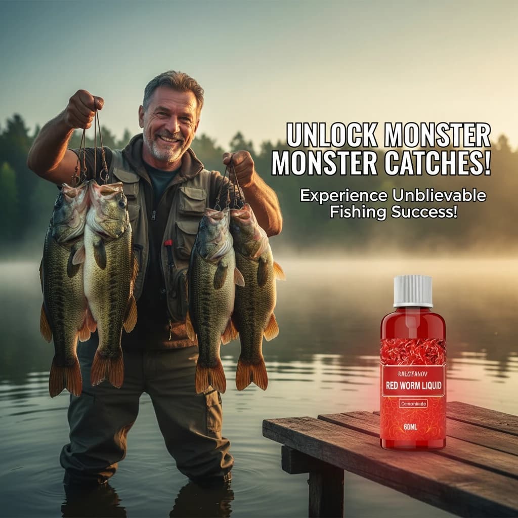 Attractant liquide vers de sang concentré 60ml extrait bloodworm pour pêche carpe match rapide