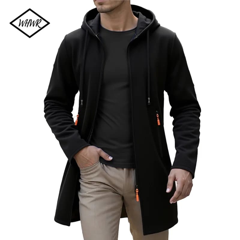 Veste pêche à capuche tricotée - Vêtement polyvalent pour pêche printemps automne