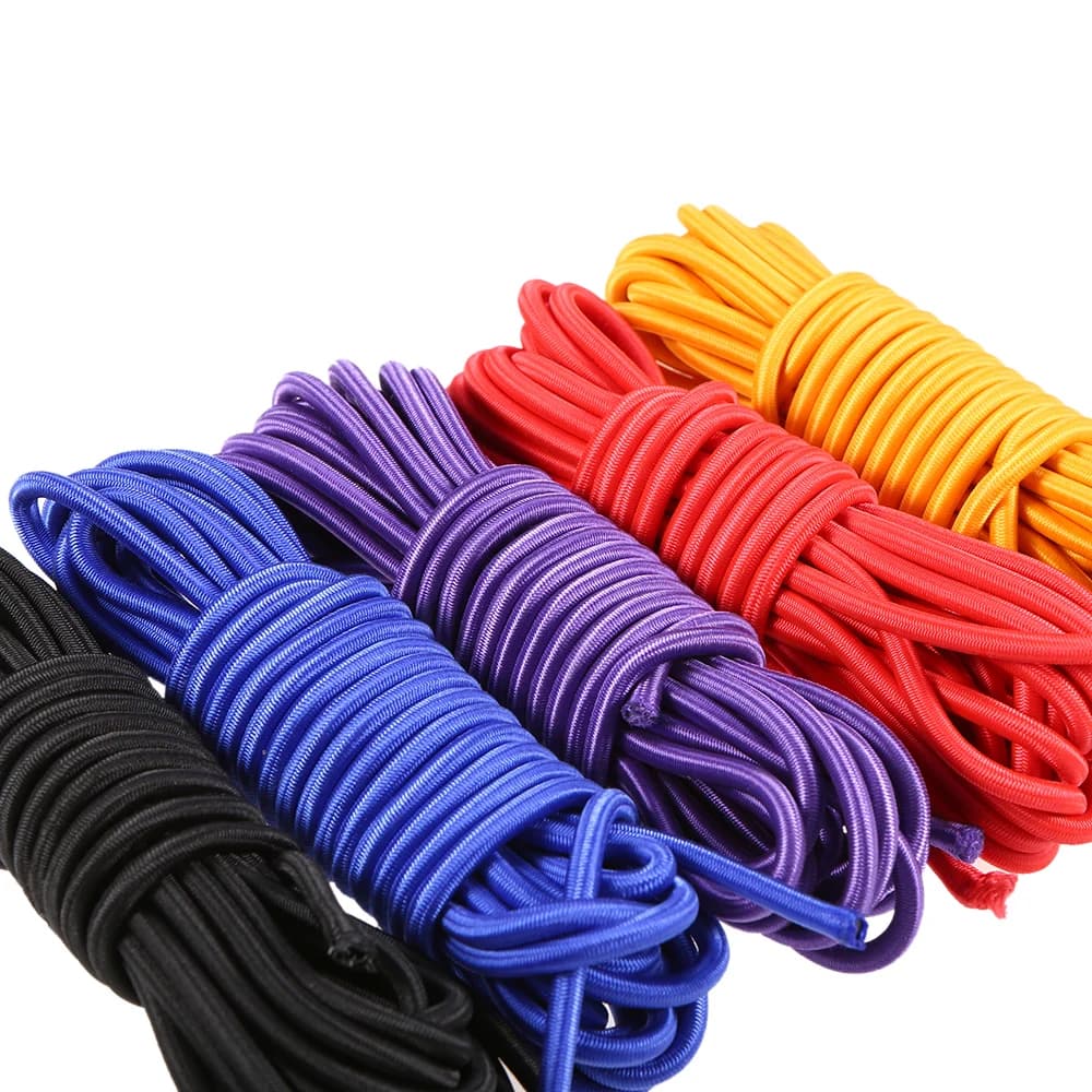 Corde élastique bungee 5mm pour kayak - 5 mètres pour fixations et rangement d'équipement pêche