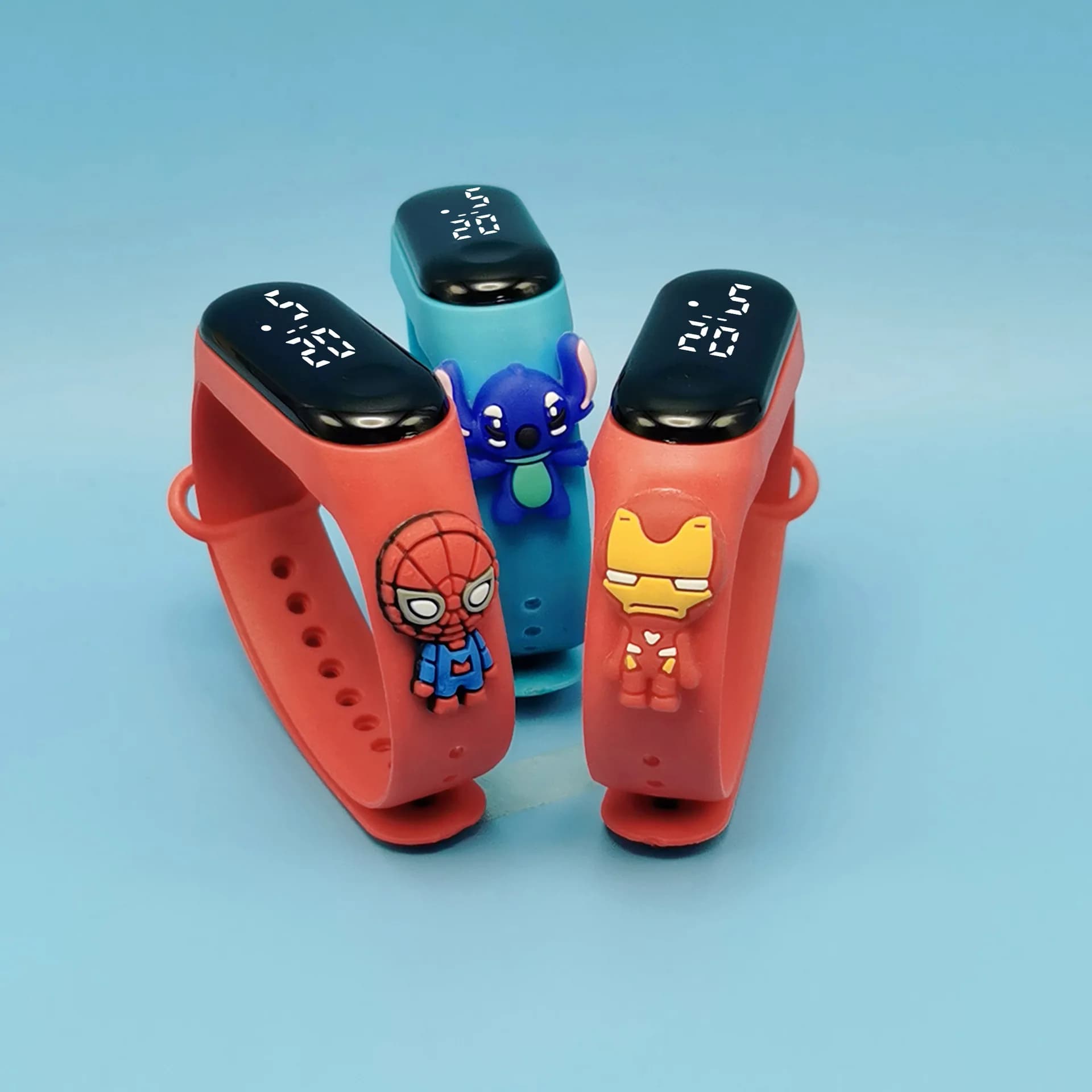 Montre enfant Marvel numérique LED - Montre cartoon étanche cadeau fête enfants garçons filles