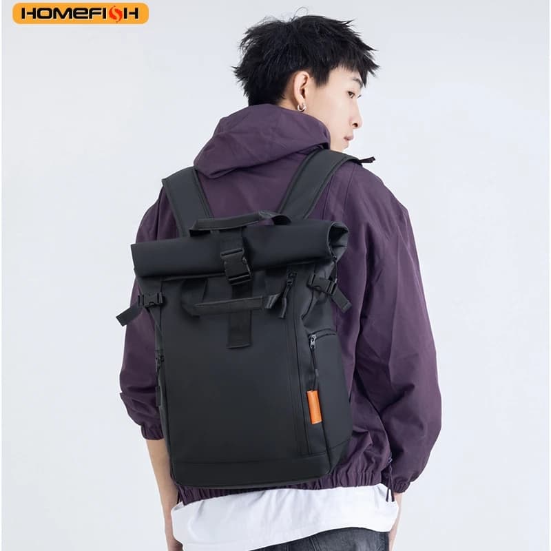Sac à dos homme HOMEFISH voyage ordinateur - Randonnée camping étanche école affaires université