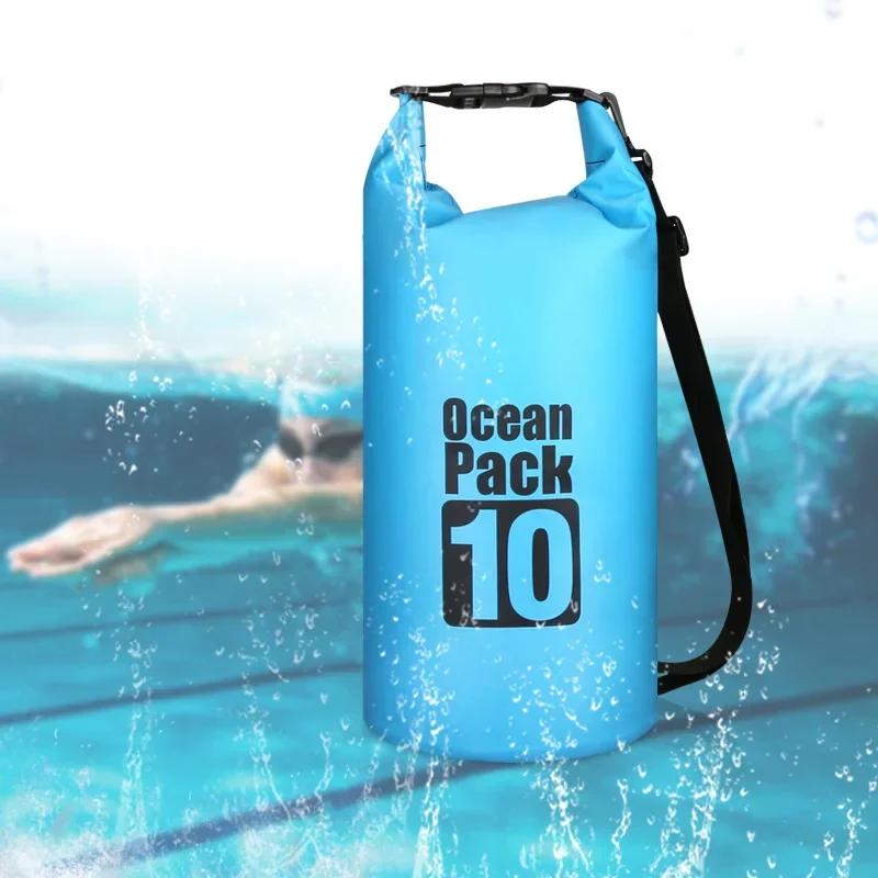 Sac étanche PVC 2L à 30L pêche kayak voile natation sport outdoor rangement équipement protection