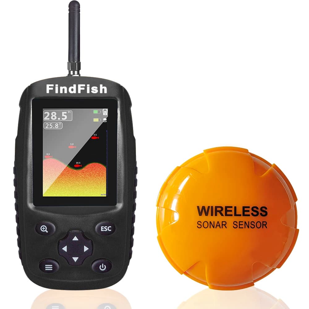 Sonar détecteur poissons rechargeable sans fil 2023 portable pêche lac rivière mer nouveau modèle
