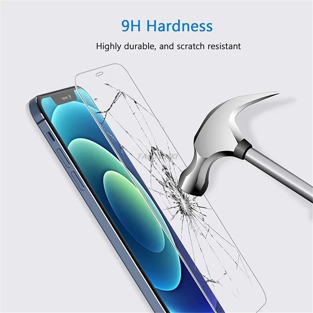 Verre trempé protection écran iPhone 1-4 pièces résistant aux chocs pour pêcheurs étanche rayures