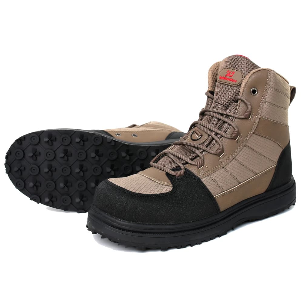 Bottes wading pêche Homme semelle caoutchouc légères antidérapantes chasse fond caoutchouc waders chaussures