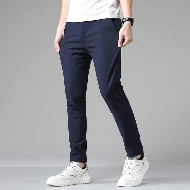 Pantalon stretch slim automne pêche urbaine élégant confortable hommes business casual