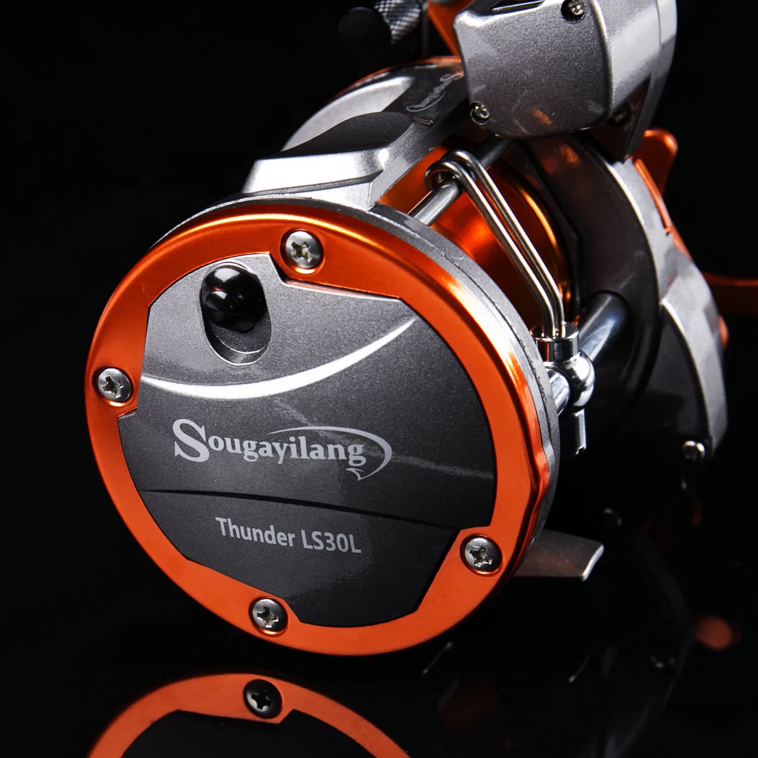 Moulinet trolling Sougayilang compteur de ligne - Frein 30kg ratio 4.1:1 - Bar grouper mer