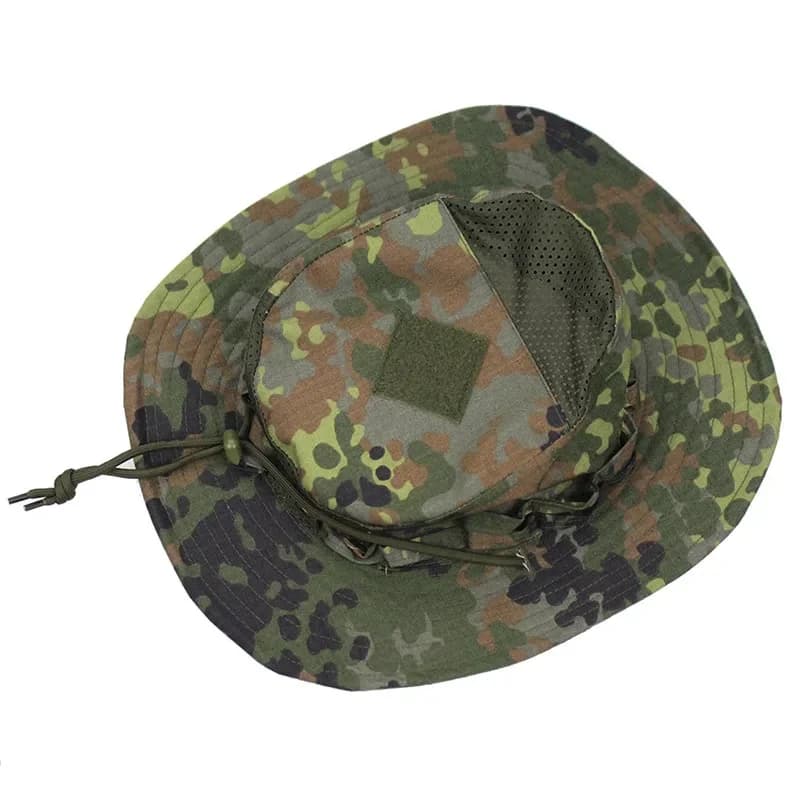 Chapeau tactique boonie camouflage pêche randonnée chasse protection solaire grand bord