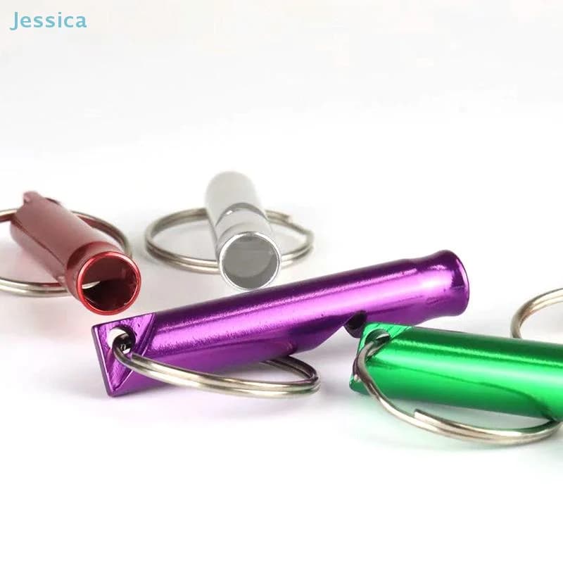 Sifflet survie aluminium pour randonnée pêche camping sécurité d'urgence en extérieur