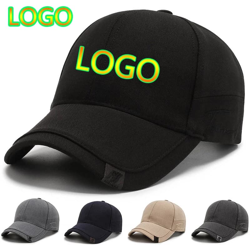 Casquette baseball personnalisable logo pêche - Unisexe réglable snapback visière peakée décontractée