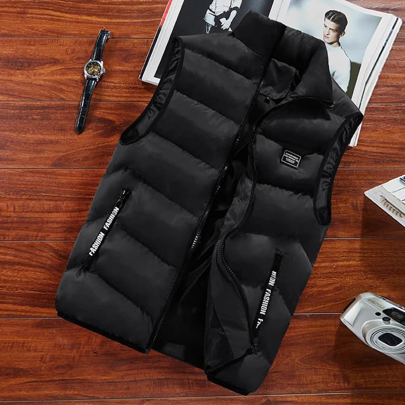 Gilet homme printemps polaire - Veste sans manches thermique épaisse pour pêche casual