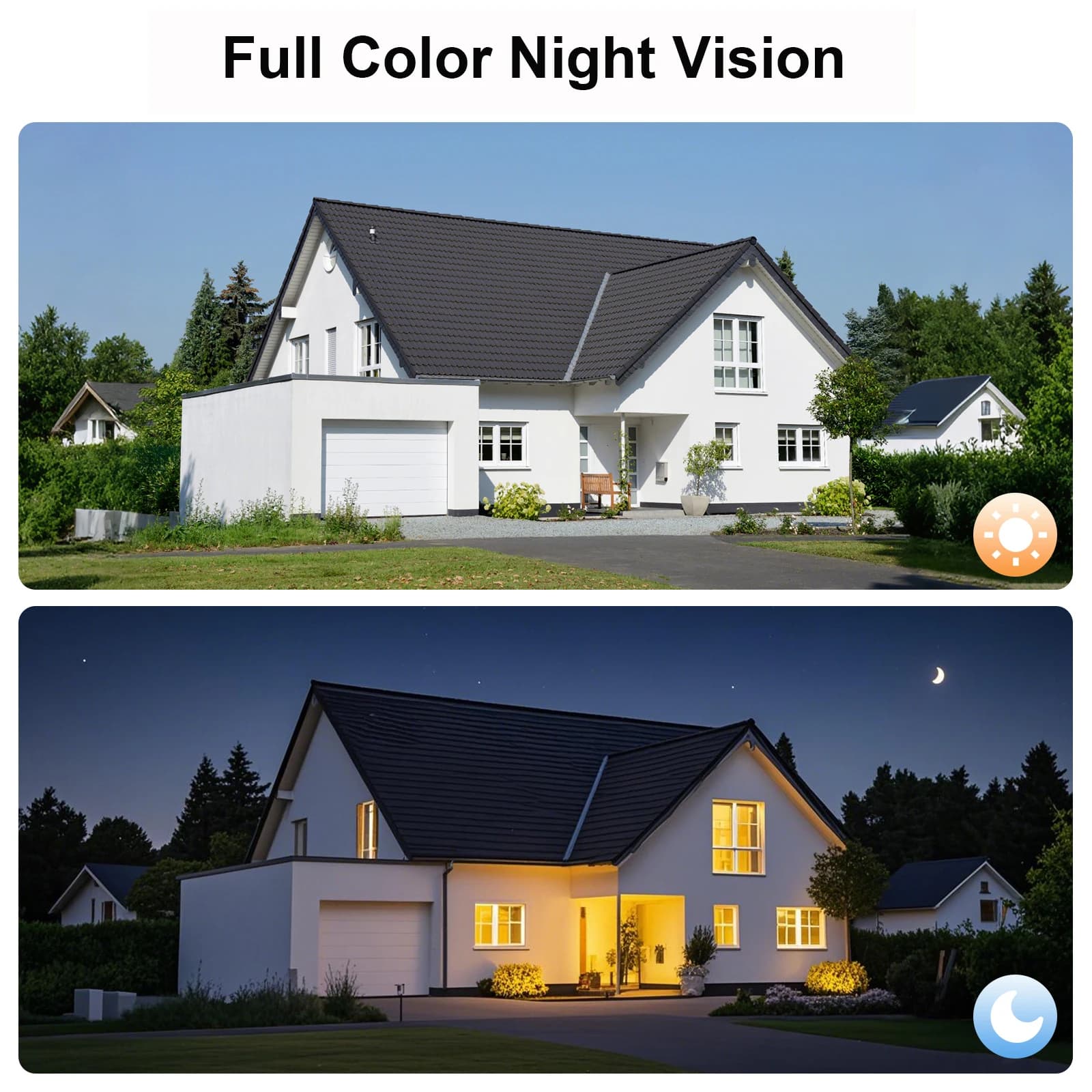 Caméra solaire extérieure 2K avec projecteur détection humaine alarme locale vision nocturne couleur batterie 5200mAh