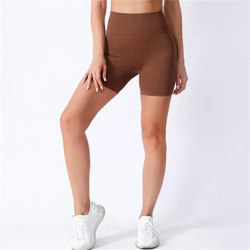 Legging de yoga femme haute taille effet gainant - Texture côtelée et coupe ajustée pour le sport