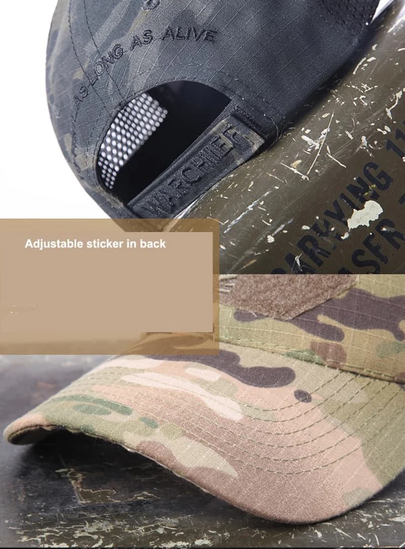 Casquette camouflage Multicam réglable pêche chasse airsoft randonnée capricorne MC