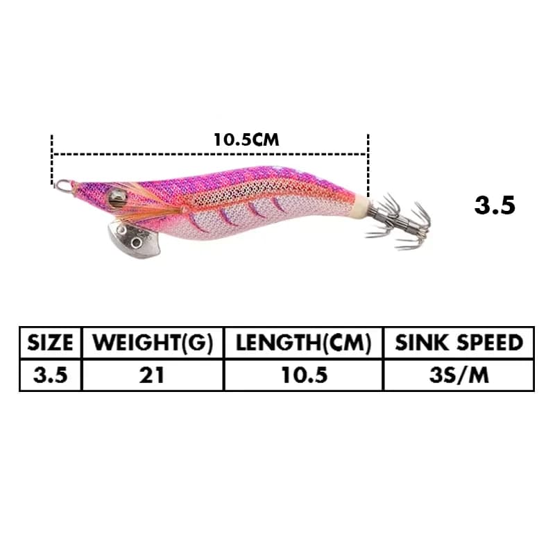 Leurre leurre souple calamar YAMASHITA EGI-OH LIVE Lightning Series UV 3,5 pour pêche en mer