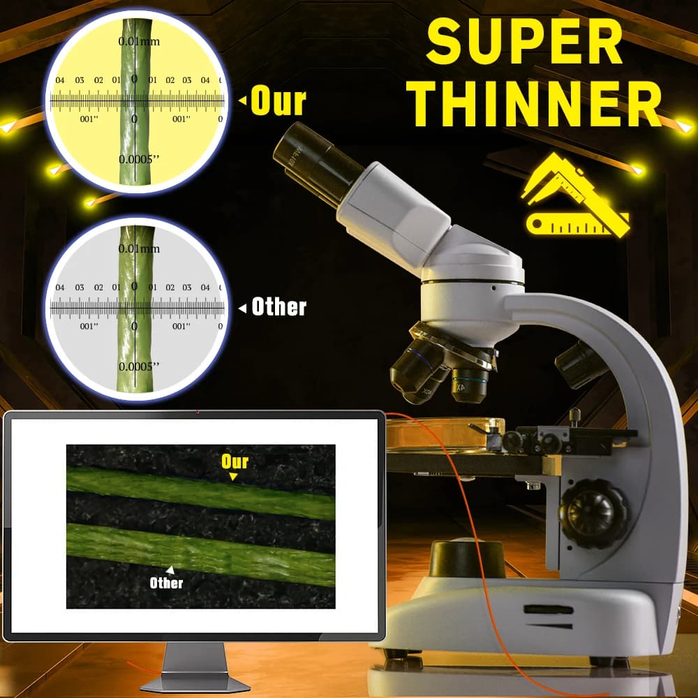 Nanofilament Crystal ZUKIBO Ligne de pêche verte résistante à l'abrasion pour moulinet spinning