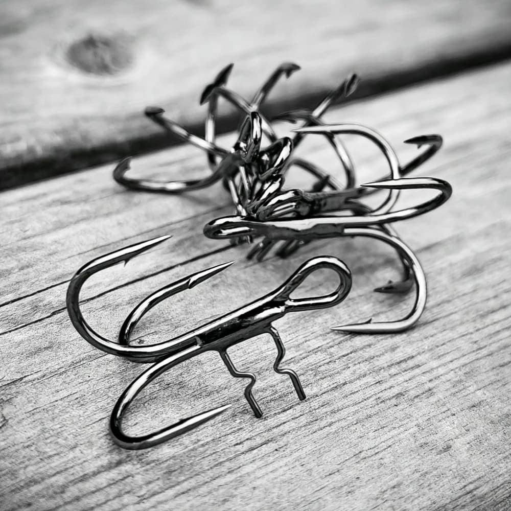 Hameçons triple T-Trebles à pointes porte-appâts pour leurres souples et swimbaits pêche