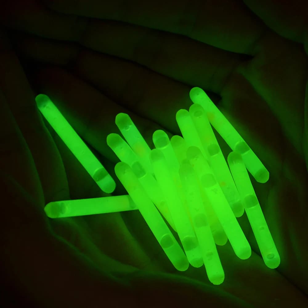 15 bâtons luminescents pêche étoilés 4.5x3.9cm lumière flottante vers luisants accessoires matériel
