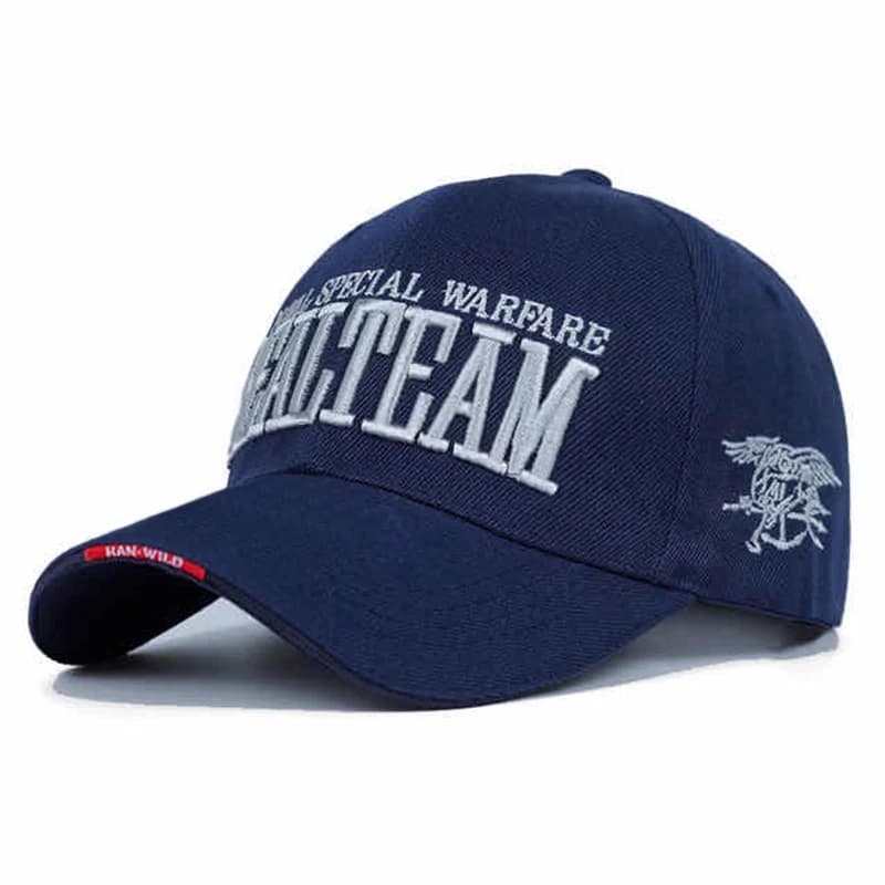 Casquette Baseball Navy Seals SEALTEAM brodée - Chapeau tactique pêche chasse extérieure pour hommes