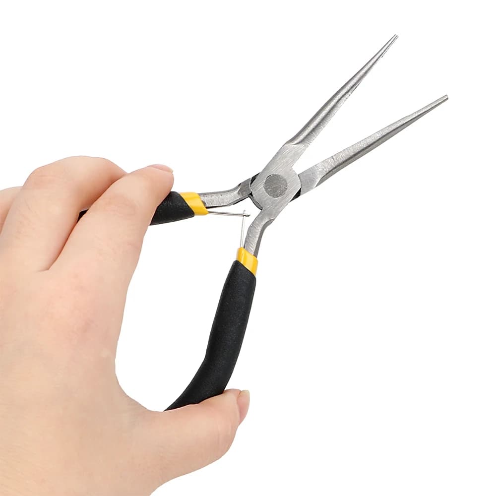 Pince longue 45# acier outils électricien réparation dénudage coupe serrage multifonction fil