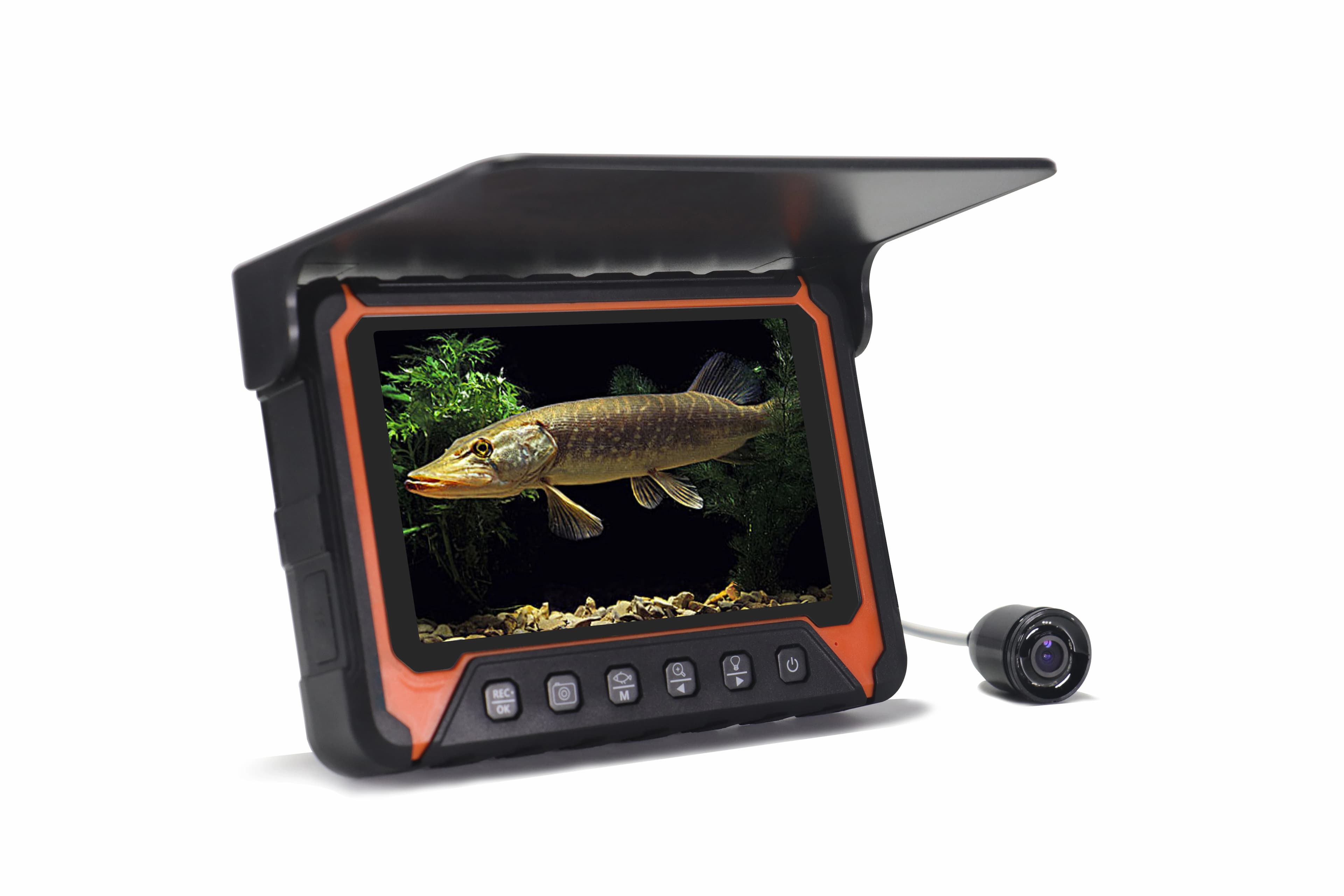 Caméra sous-marine 5 pouces pour pêche sous glace - Endoscope AV 130° avec détection poissons