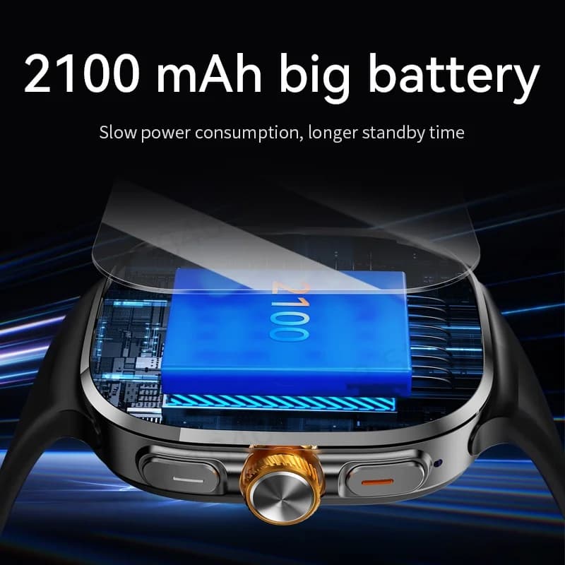 Smartwatch M99 5G avec caméra rotative 900W - GPS et boussole pour pêche en mer précise