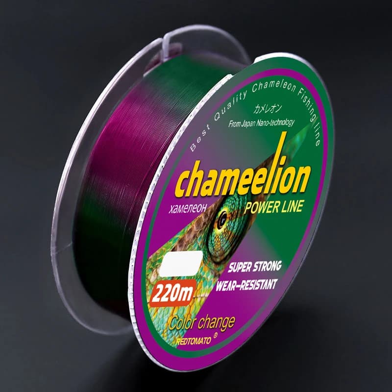 Ligne de pêche monofilament fluorocarbone 220m, résistante et changeante à l'eau, couleur Japon