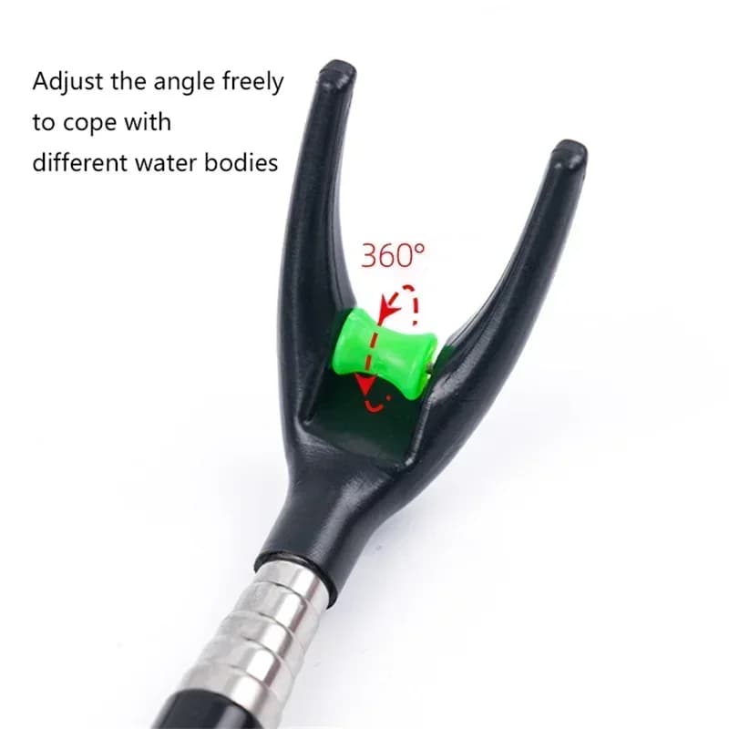 Support Universel Canne Pêche Télescopique Acier Inox Épais 1.7M 2.1M 2.4M - Porte-Canne Double Usage Fixation Solide