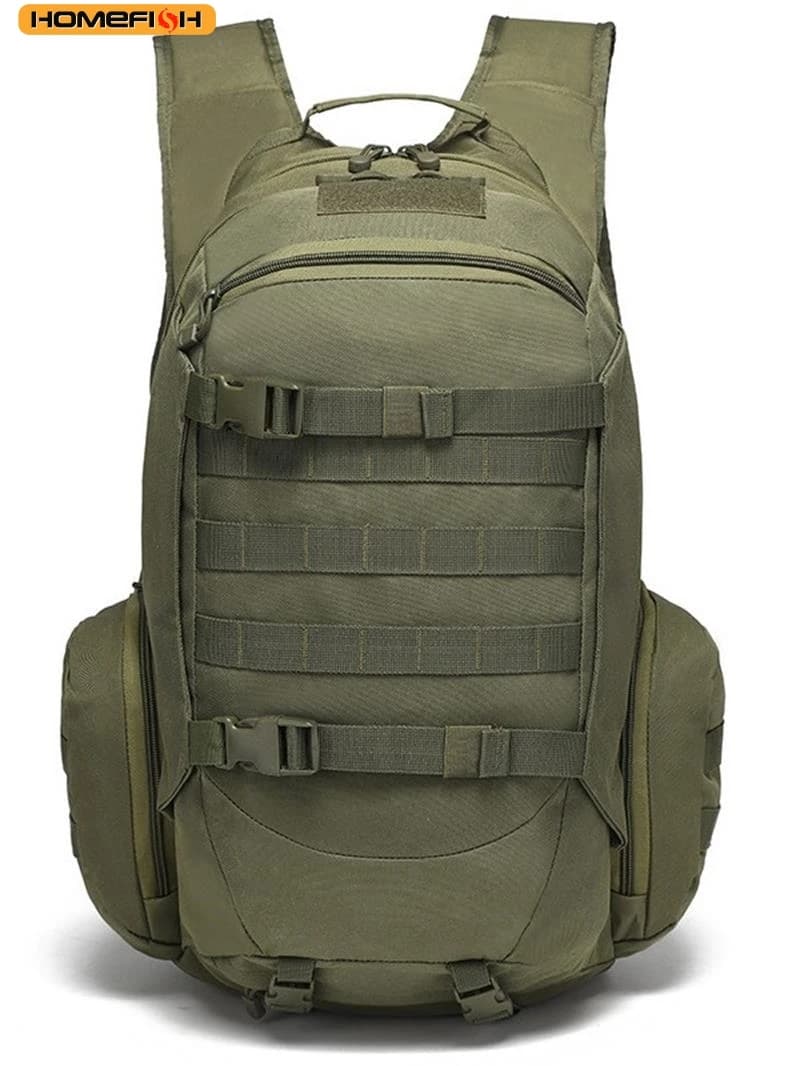 Sac à dos pêche chasse 45L étanche HOMEFISH - Sac tactique randonnée camping trekking