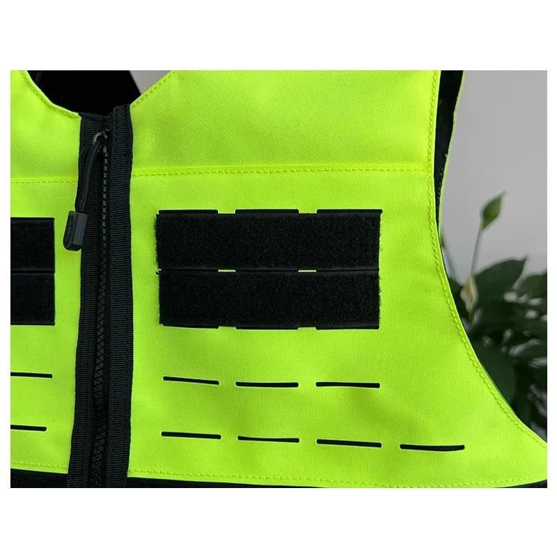 Gilet tactique fluorescent multifonction trajet - Veste entraînement haute visibilité pêche - Respirant anti-C