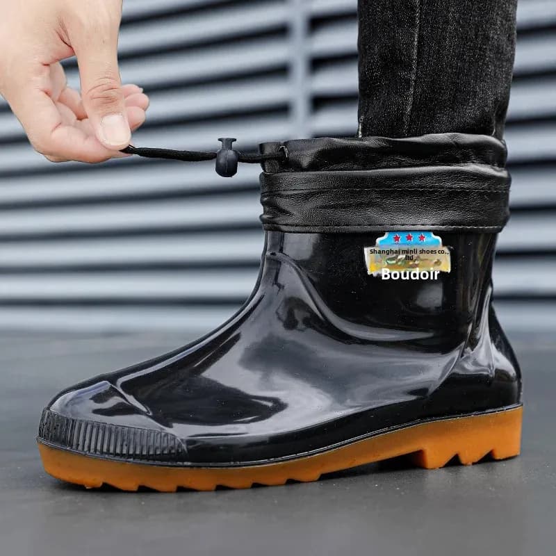Bottes de pêche hiver 2023 doublées polaire imperméables antidérapantes pour hommes pêche en eau froide