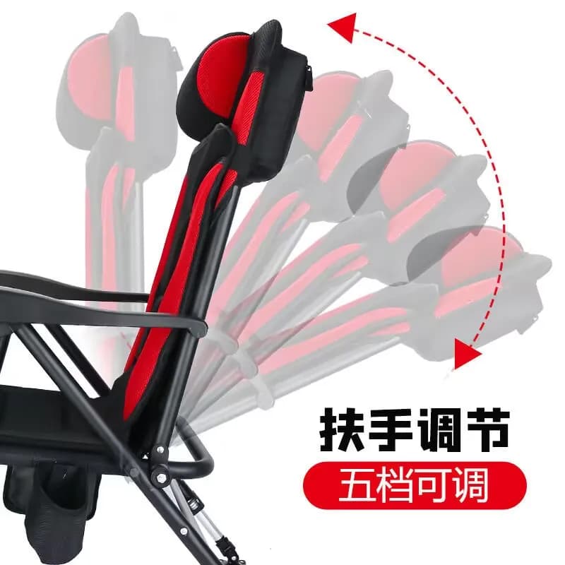 Chaise de pêche renforcée pliable portable pour sessions confortables en extérieur et plage