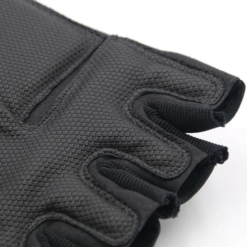 Gants tactiques demi-doigts pour pêche - Protection knuckle pour maniement équipement